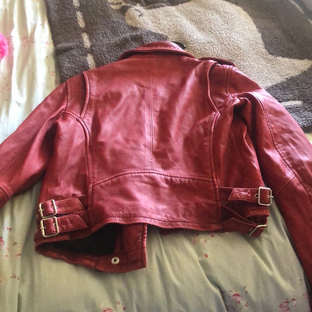 IRO 💯 lambskin moto jacket - Picture 4 of 8
